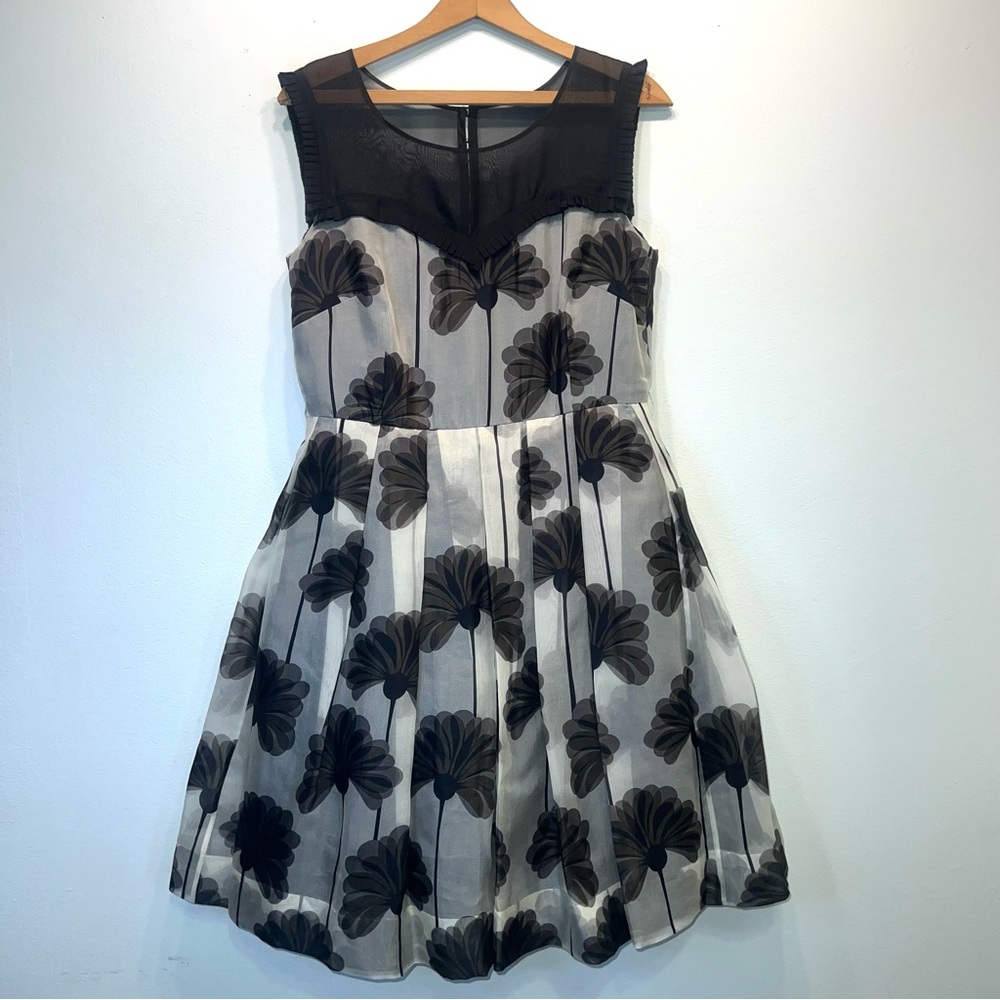 Anthropology Cleora Dress Orla Kiely Silk Size 10 - Picture 2 of 8